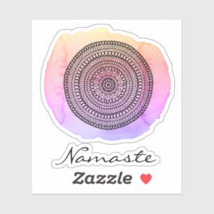 *~* Mandala Abstract Watercolor NAMASTE Sticker