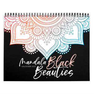 Mandala Adult Malbuch - Black Beauties Calendar
