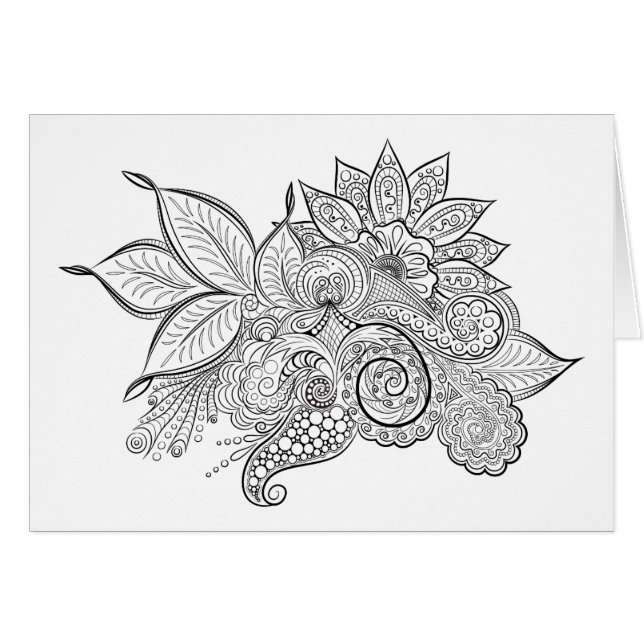 Mandala adulte d'abrégé sur bohémien de coloration (Devant horizontal)