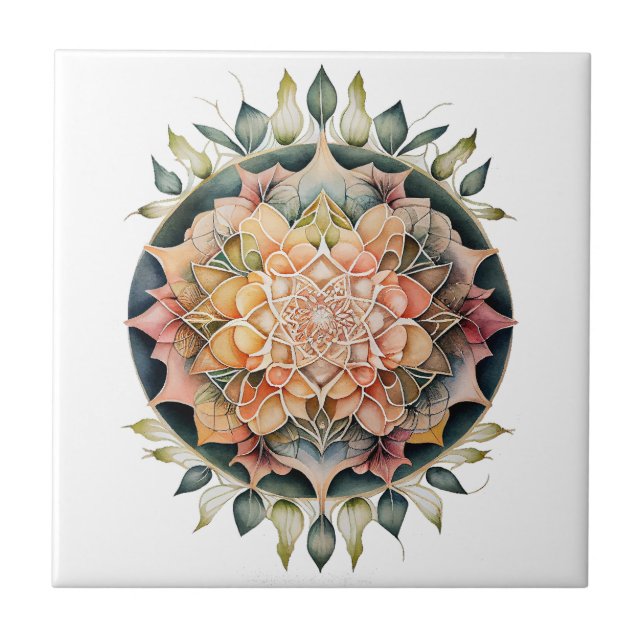Mandala: An Oasis Of Peace and Tranquility Tile (Front)