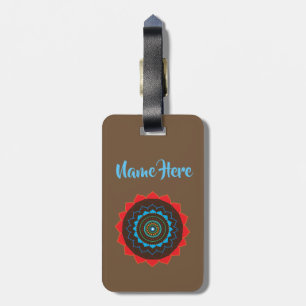 Mandala art custom Luggae Tags