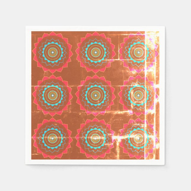Mandala Art Paper Napkins (Front)