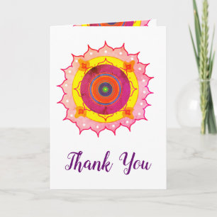 Mandala Art  Thank You Wedding Card