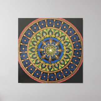Mandala art wall, artwork, wall decor, unique art canvas print