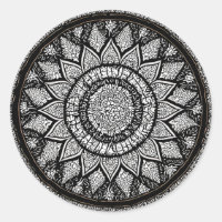 MANDALA ARTS - BLACK AND WHITE - FLOWER STYLE