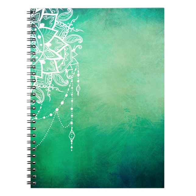 Mandala background mandala spiritual notebook (Front)