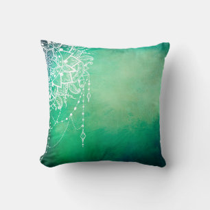 Mandala background mandala spiritual throw pillow