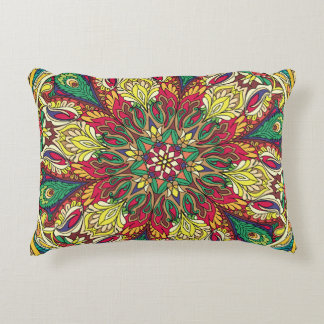 Mandala Bandana: Vintage Seamless Design. Accent Pillow
