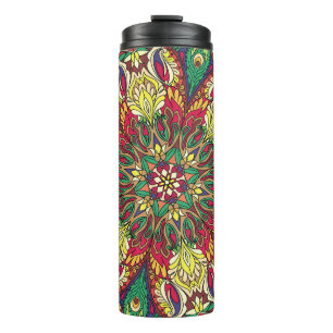 Mandala Bandana: Vintage Seamless Design. Thermal Tumbler