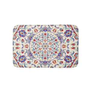 Mandala Beauty: Colourful Cultural Mosaic Bath Mat