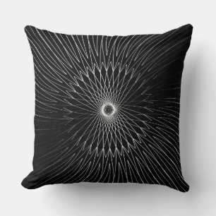 Mandala, Bicycle Wires 1 Throw Pillow
