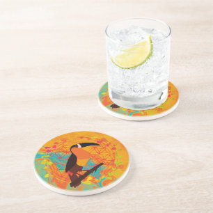 Mandala bird coaster