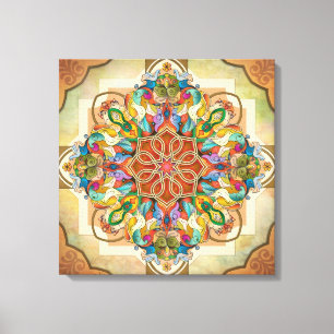 Mandala Birds Canvas Print