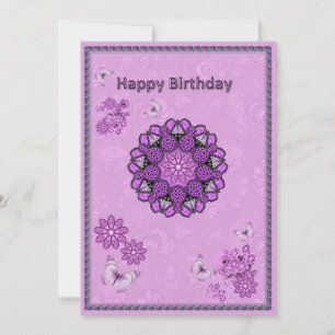 Mandala Birthday Flat Card
