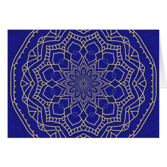 Mandala bleu (Devant horizontal)
