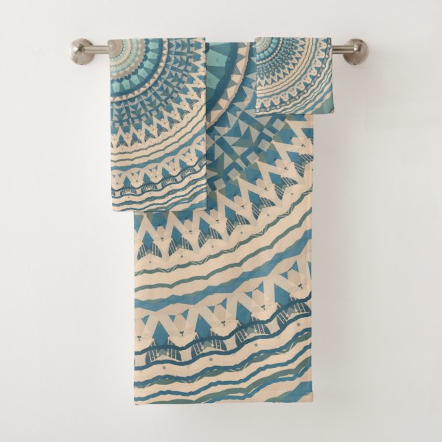 Mandala bleu clair Turquoise  (En situation)