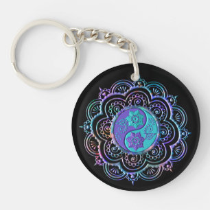 Mandala bleu et violet