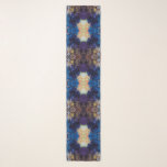 Mandala Blue Brown Abstract Scarf<br><div class="desc">The rich, vibrant colours in this scarf will compliment every outfit. This is the perfect piece to bring together denim and leather, add elegance to business suits or take on vacation. Chiffon is lightweight and travels well. This scarf is perfect for all ages. Treat yourself with this scarf or give...</div>