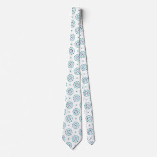 Mandala Blue Green Indigo Purple Gay Men's Pride Tie