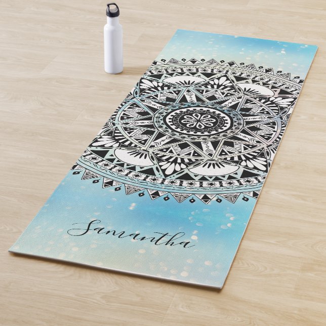 Mandala Blue Personalized Yoga Mat (In Situ)