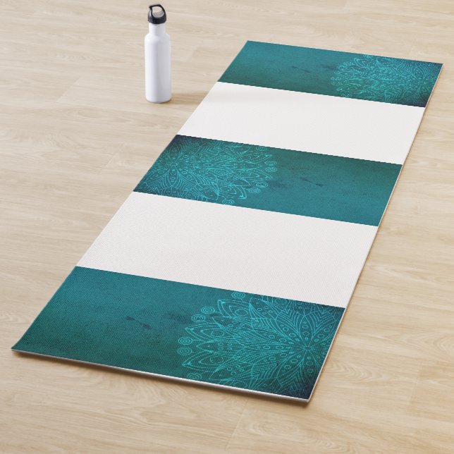 Mandala Blue Yoga Meditation Yoga Mat (In Situ)