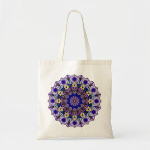 Mandala Blueberry 12 Blue Violet -  Tote Bag