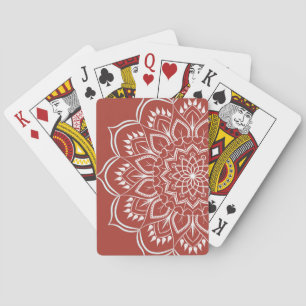 Mandala boho bohemian playing cards