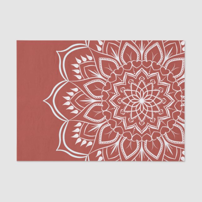 Mandala boho bohemian tissue paper (Front)
