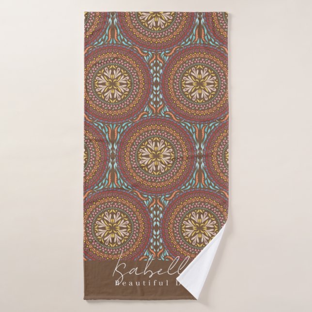 Mandala Brown (Serviette de bain)