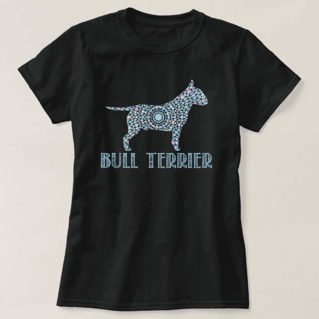 Mandala Bull Terrier T-Shirt (Design Front)