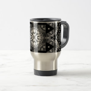 mandala calming colouring page travel mug