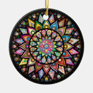 Mandala Ceramic Ornament