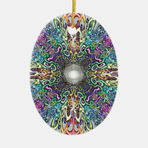 Mandala Ceramic Ornament