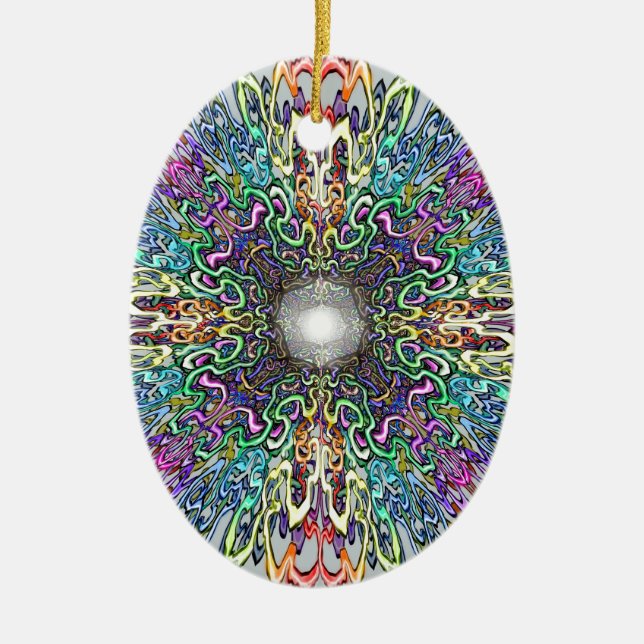Mandala Ceramic Ornament (Front)