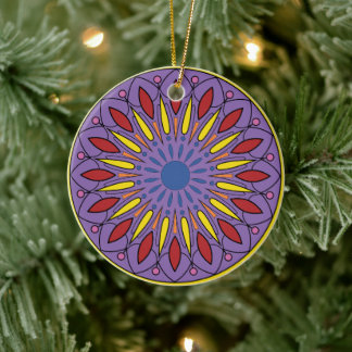 Mandala Ceramic Ornament