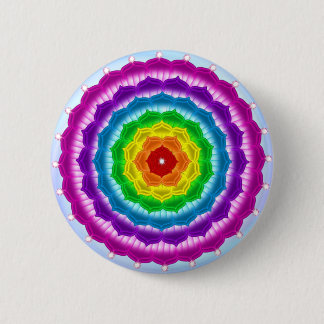 Mandala Chakra 2 Inch Round Button