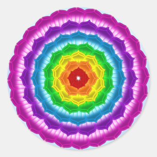 Mandala Chakra Classic Round Sticker