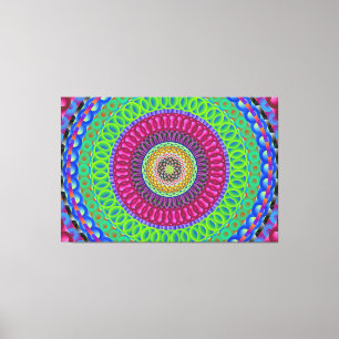 Mandala Circle Art A3 toile étirée