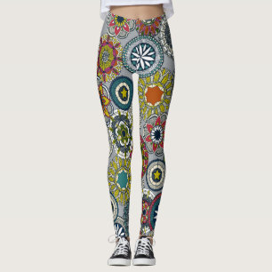 mandala cirque festival silver leggings
