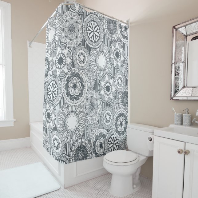 mandala cirque metal white (In Situ)