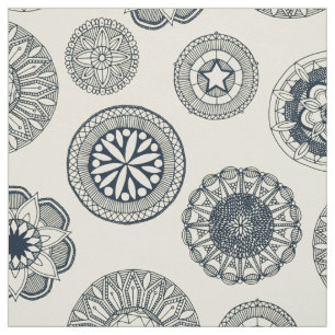 mandala cirque spot cream fabric