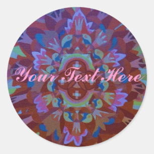 Mandala Classic Round Sticker