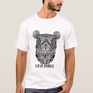 Mandala classic save our rhinos T-Shirt