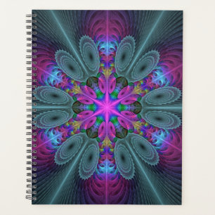 Mandala coloré frappant art fractal kaléidoscope