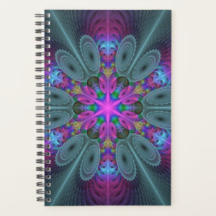 Mandala coloré frappant art fractal kaléidoscope