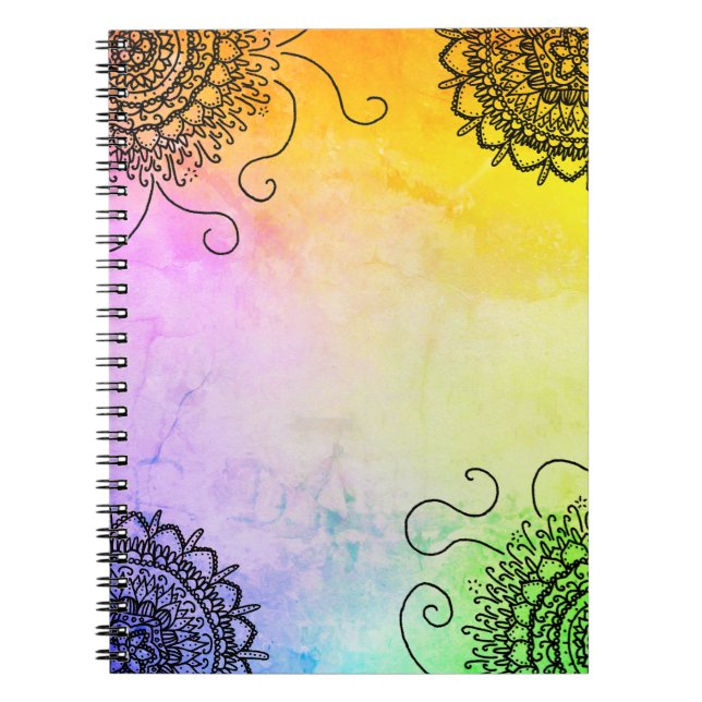 Mandala colorful notebook (Front)