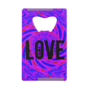 Mandala-colorpink-blue-LOVE-kaleidoscope RMDESIGN Credit Card Bottle Opener