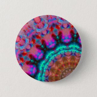 Mandala-colorpink-red-blue-kaleidoscope rm 2 inch round button