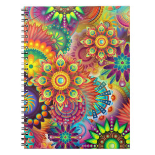 mandala colourful notebook