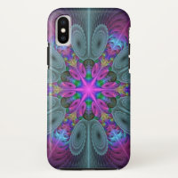 Mandala Colourful Spiritual Fractal Art With Pink